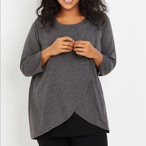 Motherhood Maternity Nursing Top Blouse Plus Size